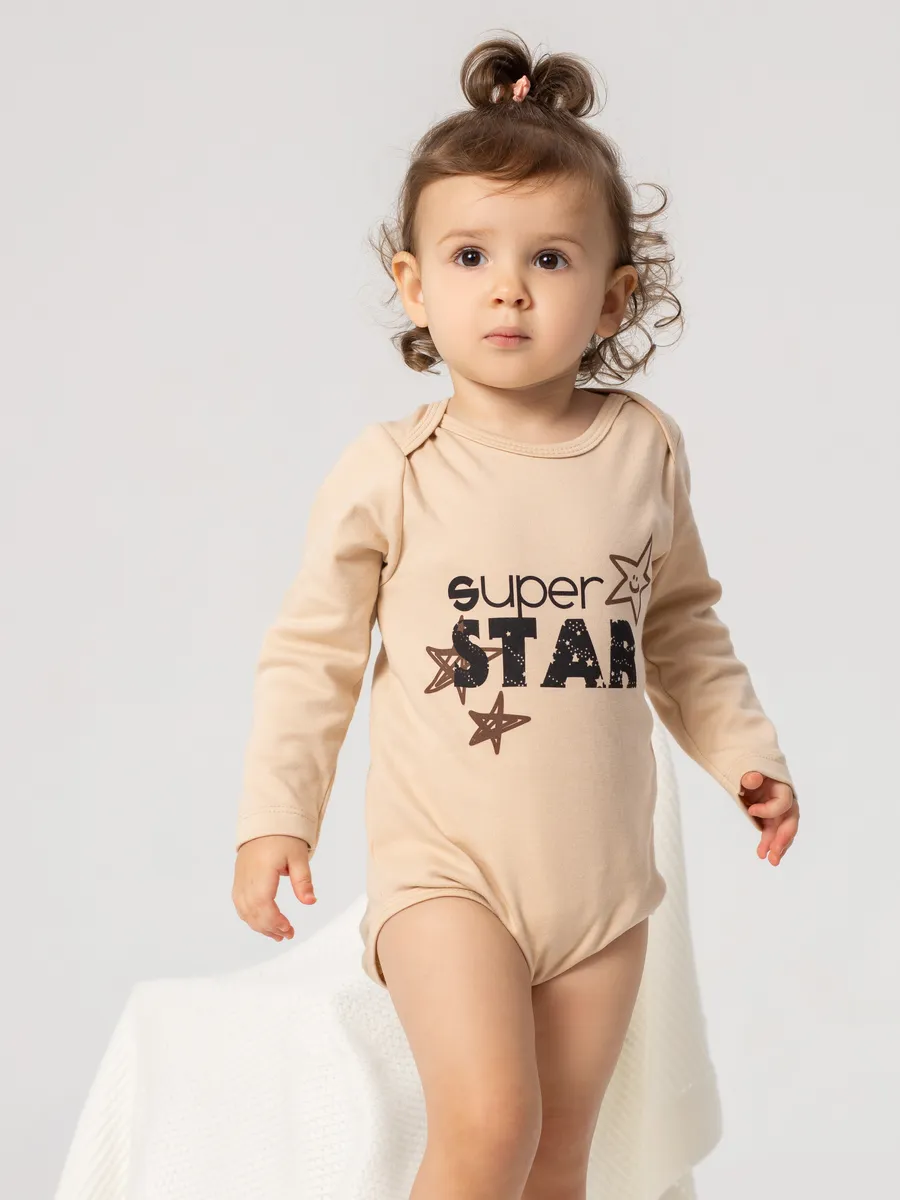 Боди Star бежевый